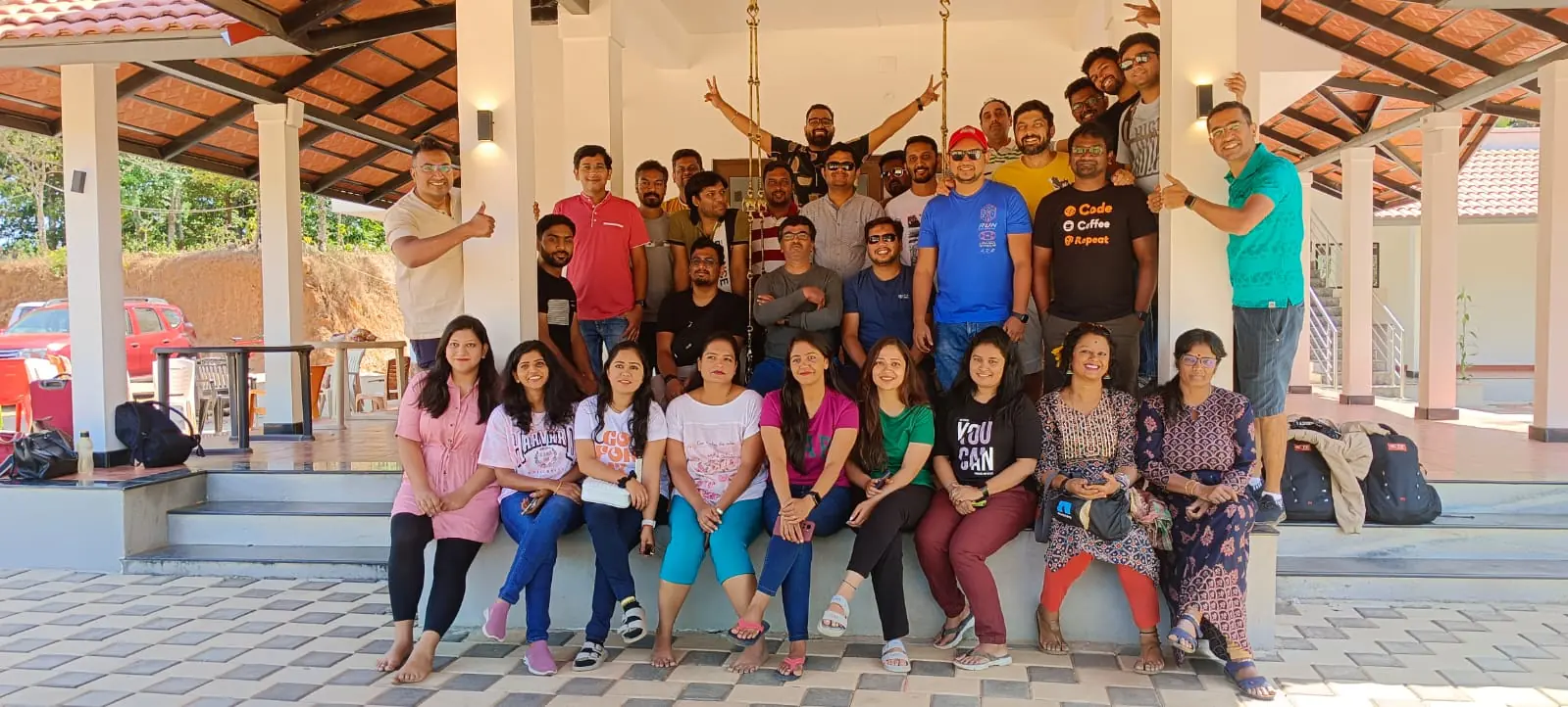 Friends group on a weekend getaway at The GreenStay