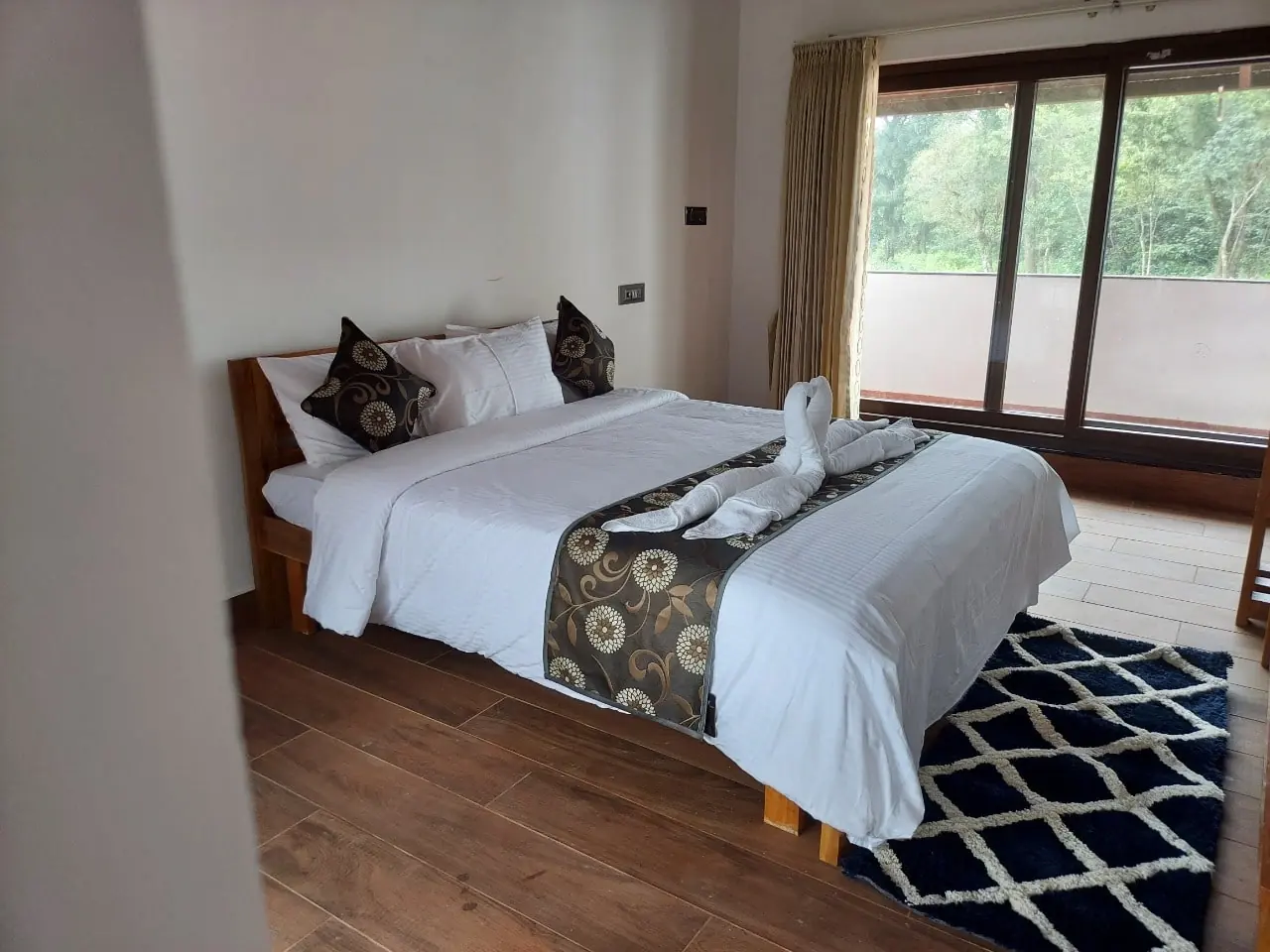 Guest bedroom at The GreenStay homestay, Sakleshpur